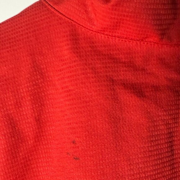 Adidas Men's Large Quarter Zip Pull Over Jacket (Nebraska) Meshed Lined - Picture 7 of 7